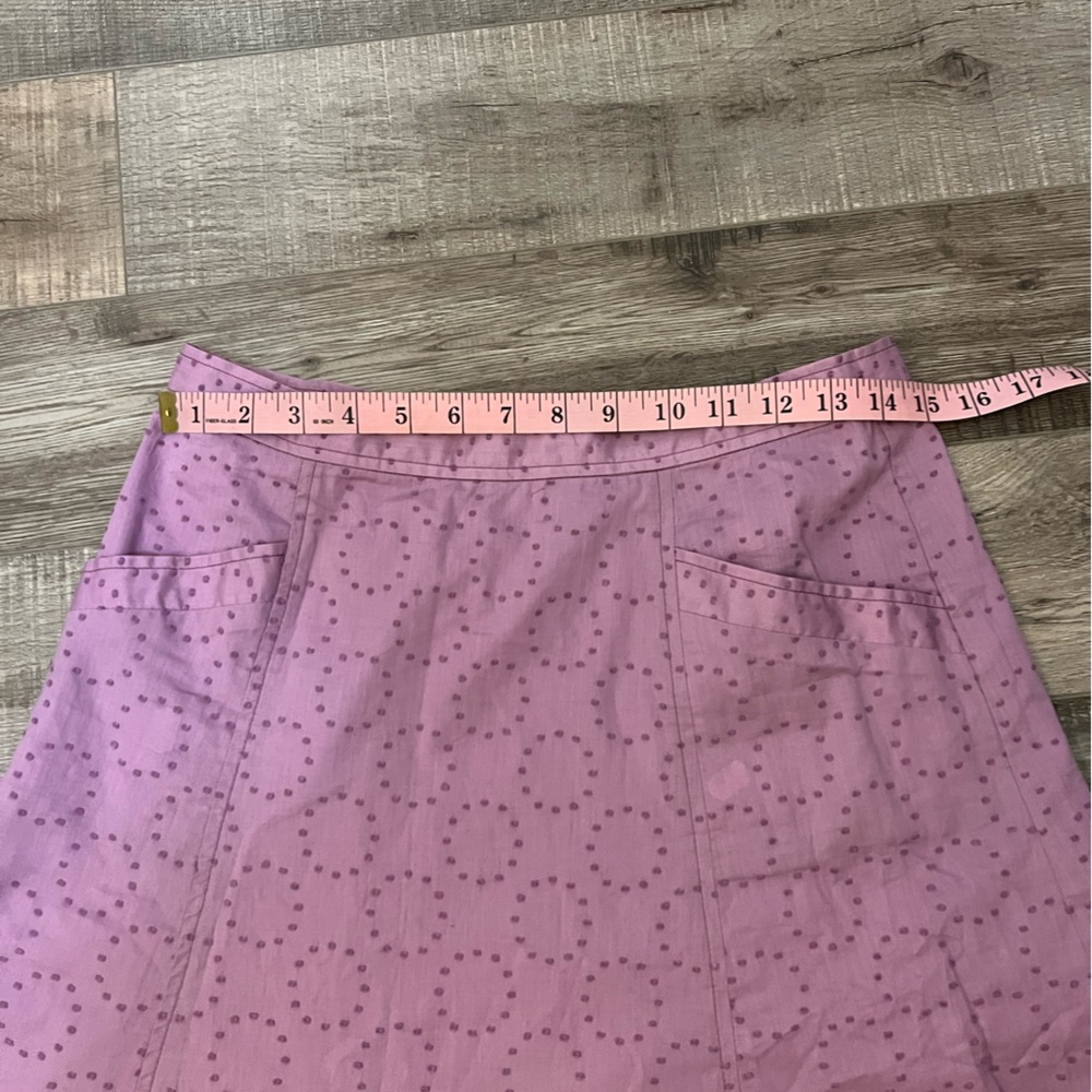 Marc Jacobs pink A-Line Skirt with circle design, zipper, fully lined - Picture 3 of 10